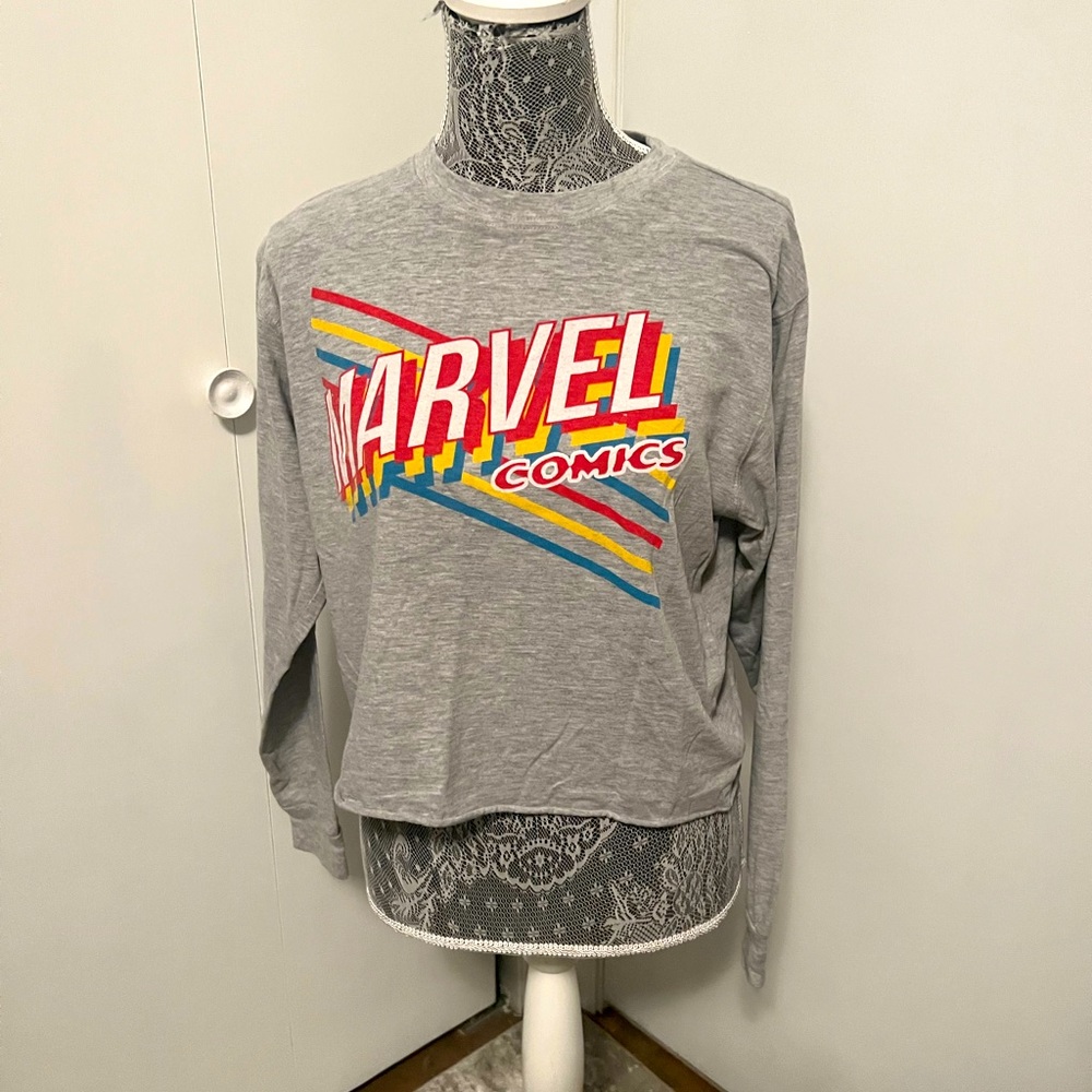 Marvel Comics Crop Long Sleeve